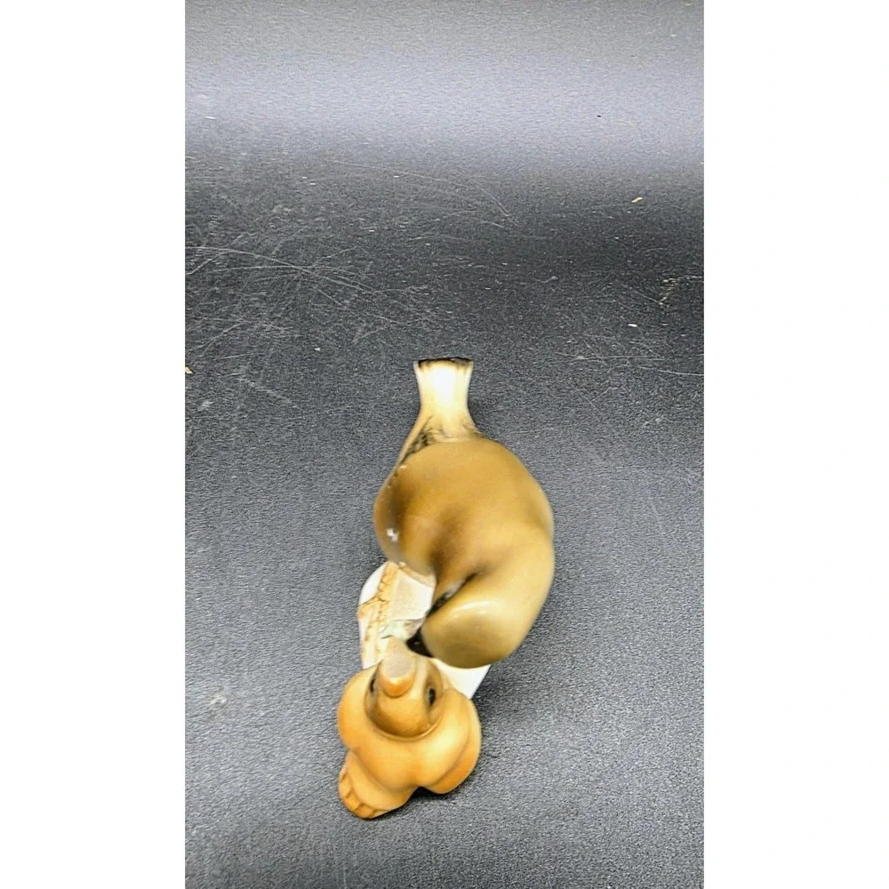 Vintage Hutschenreuther Miniature Porcelain Figurine Mother Bird Feeding Baby